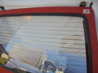 1 Kofferraumdeckel/ Heckdeckel von Renault fr den R5 mit Scheibe in rot