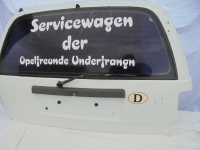 1 Kofferraumdeckel/ Heckklappe von Opel fr den Opel Kadett Caravan in wei mit Scheibe